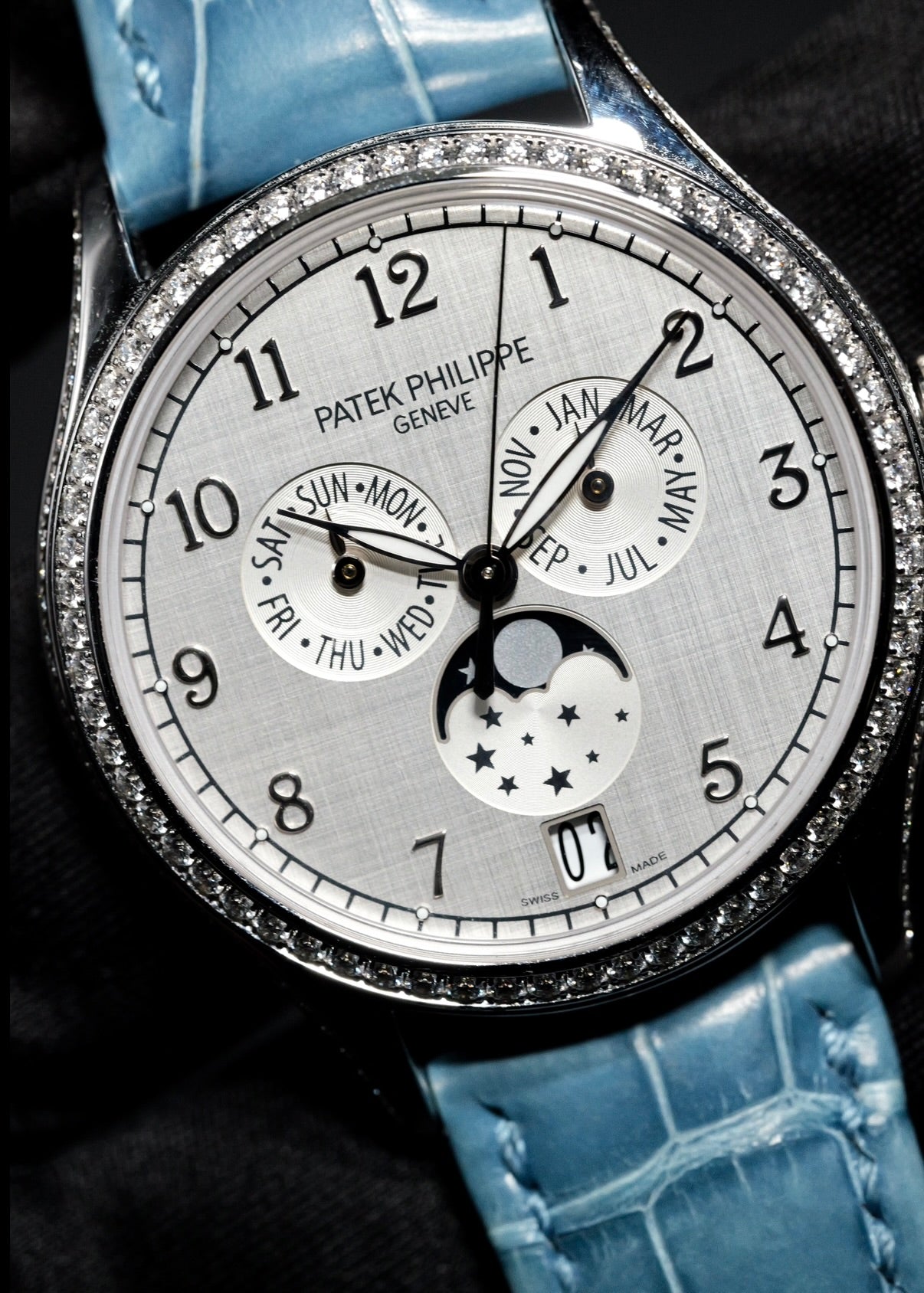 Patek Philippe Complications Annual Calendar Ladies' Watch 4947G White Gold Factory Diamonds