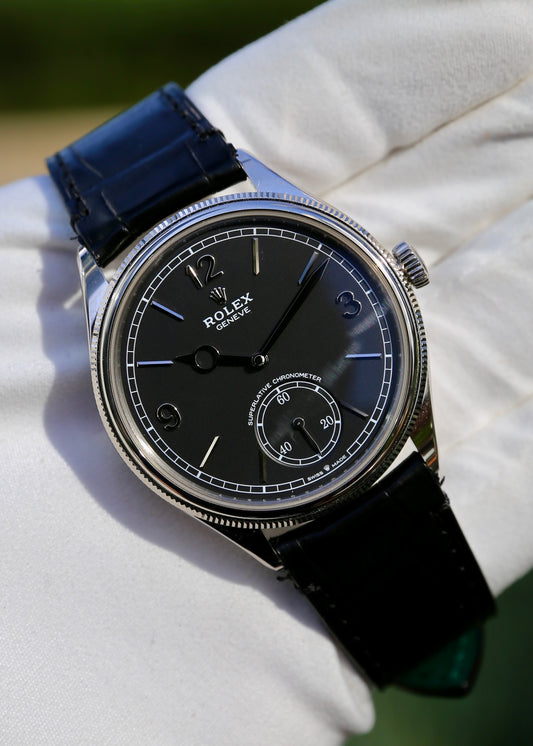 Rolex 1908 52509 18K White Gold Black Dial