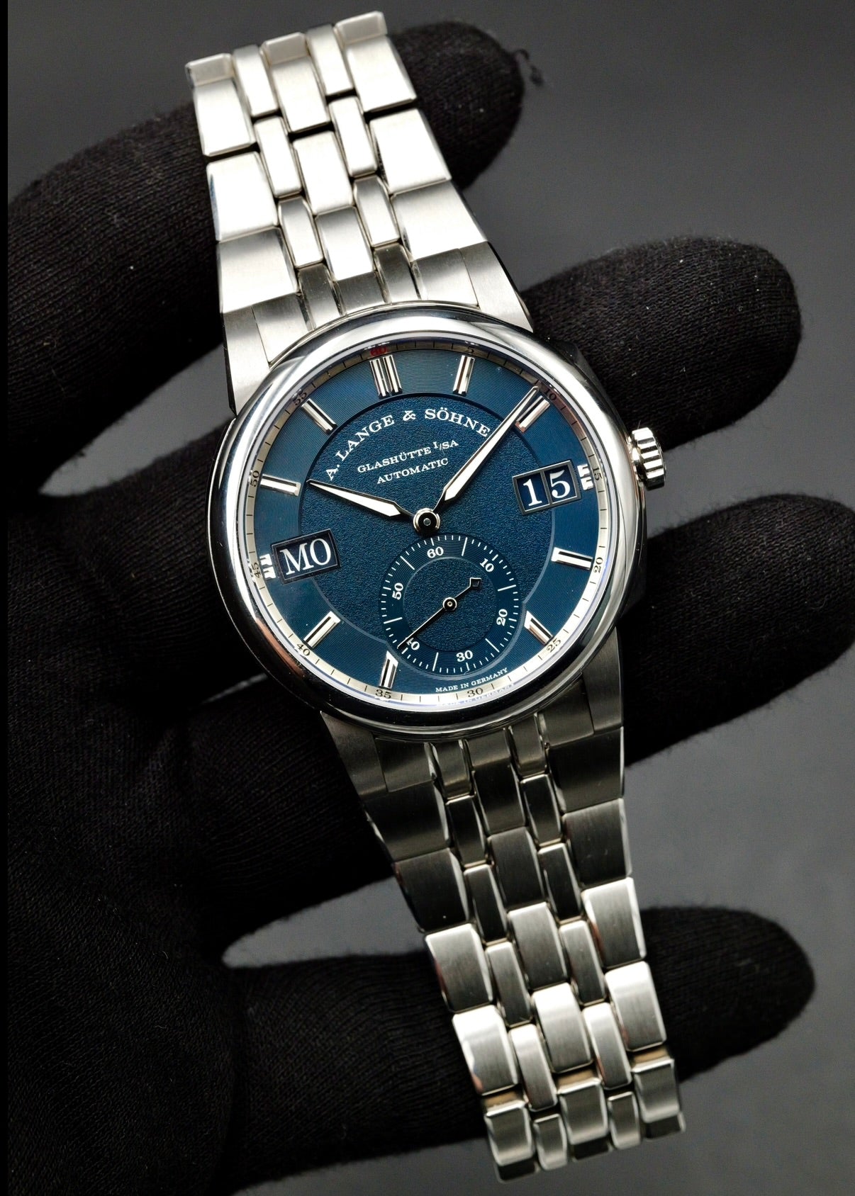 A. Lange & Sohne Odysseus 363.179 Stainless Steel Blue Dial