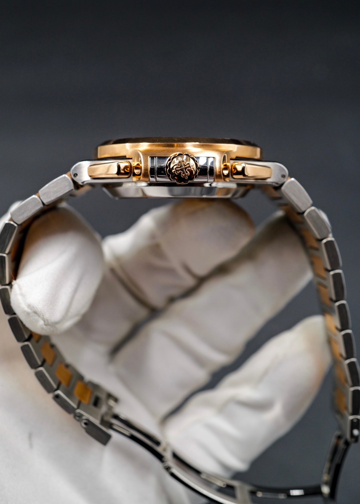 Patek Philippe Nautilus Chronograph 5980/1AR Two Tone Blue Dial