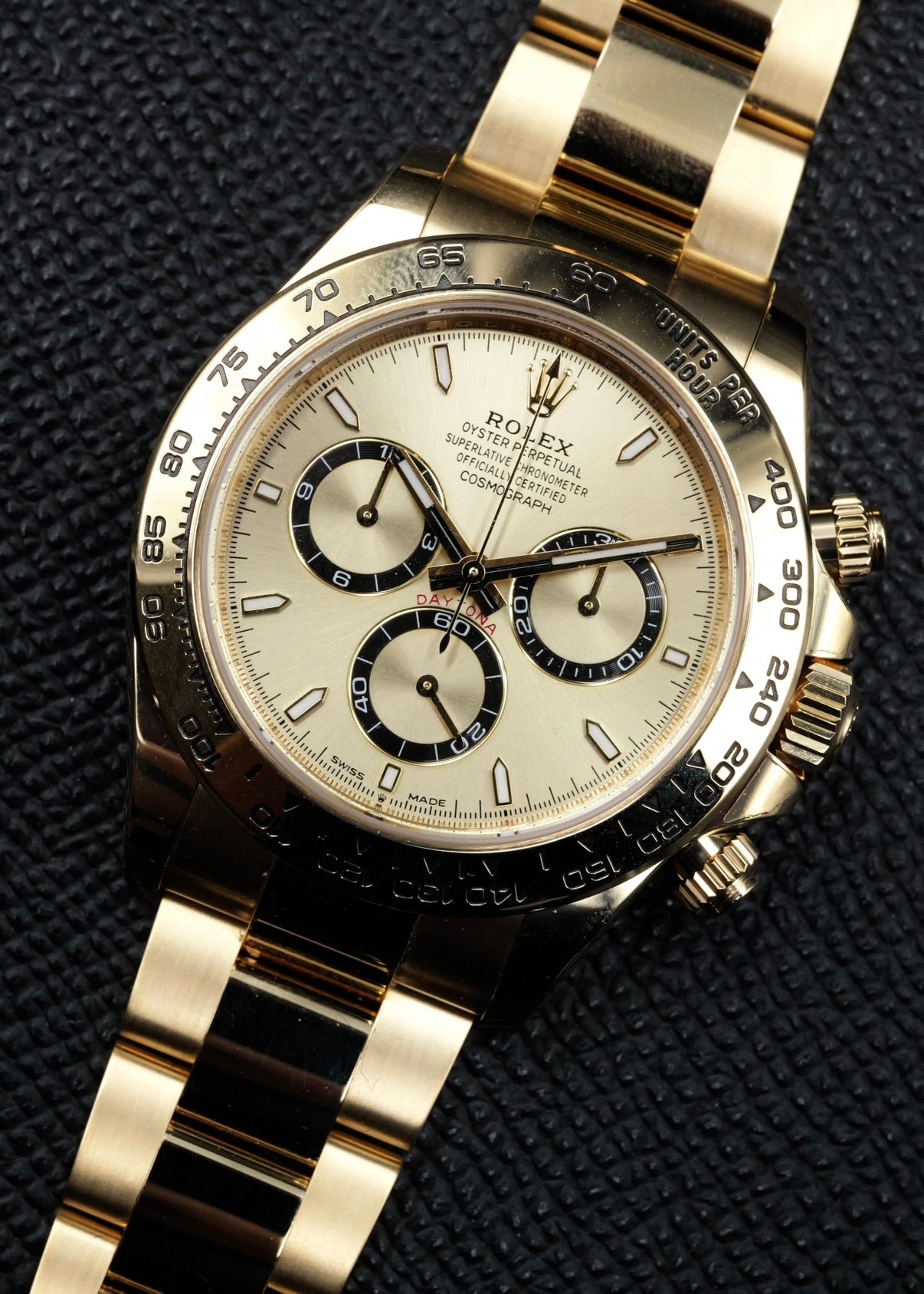 Rolex Daytona 126508 Yellow Gold Champagne Dial