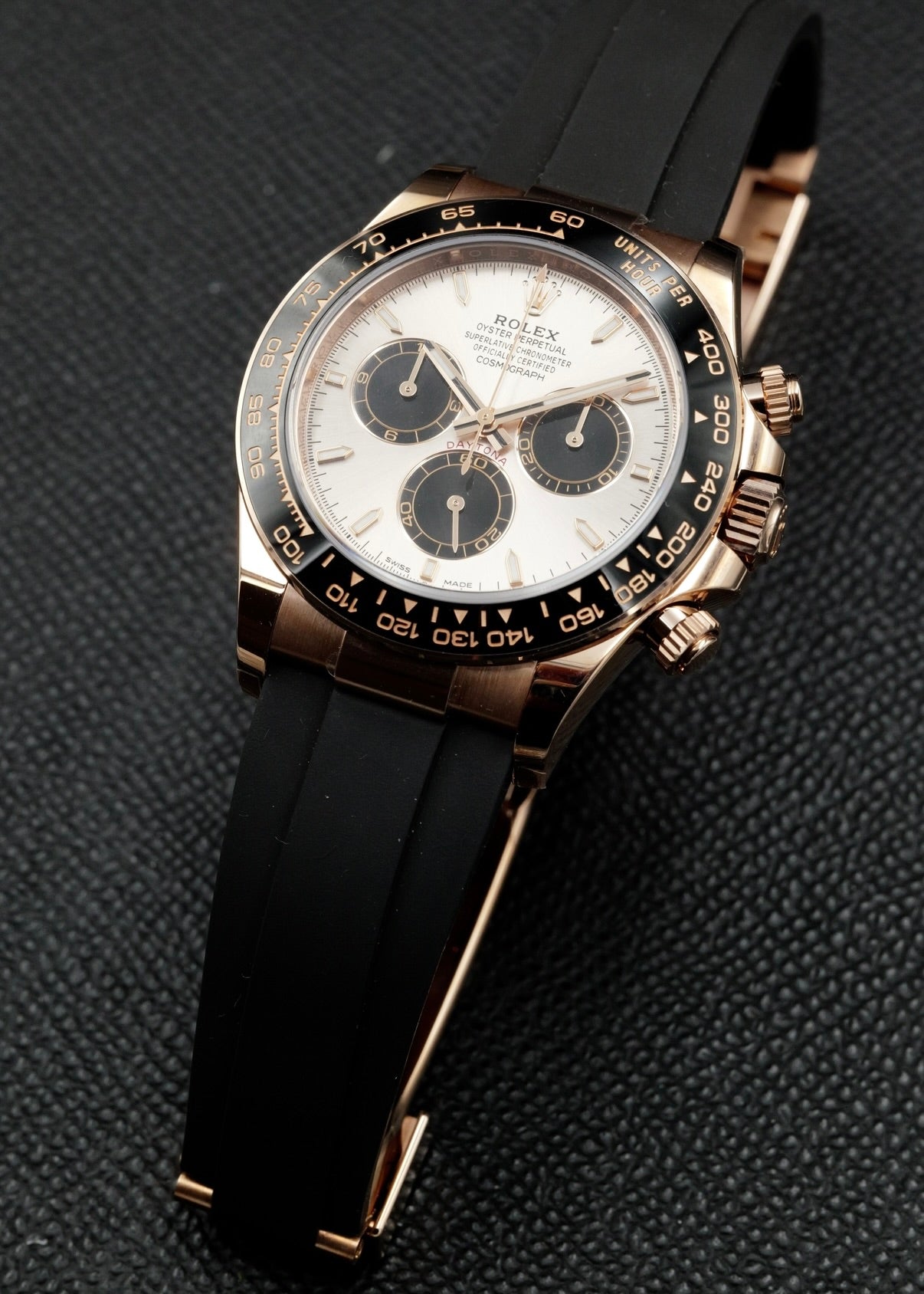 Rolex Daytona 126515LN Sundust Rose Gold Oysterflex