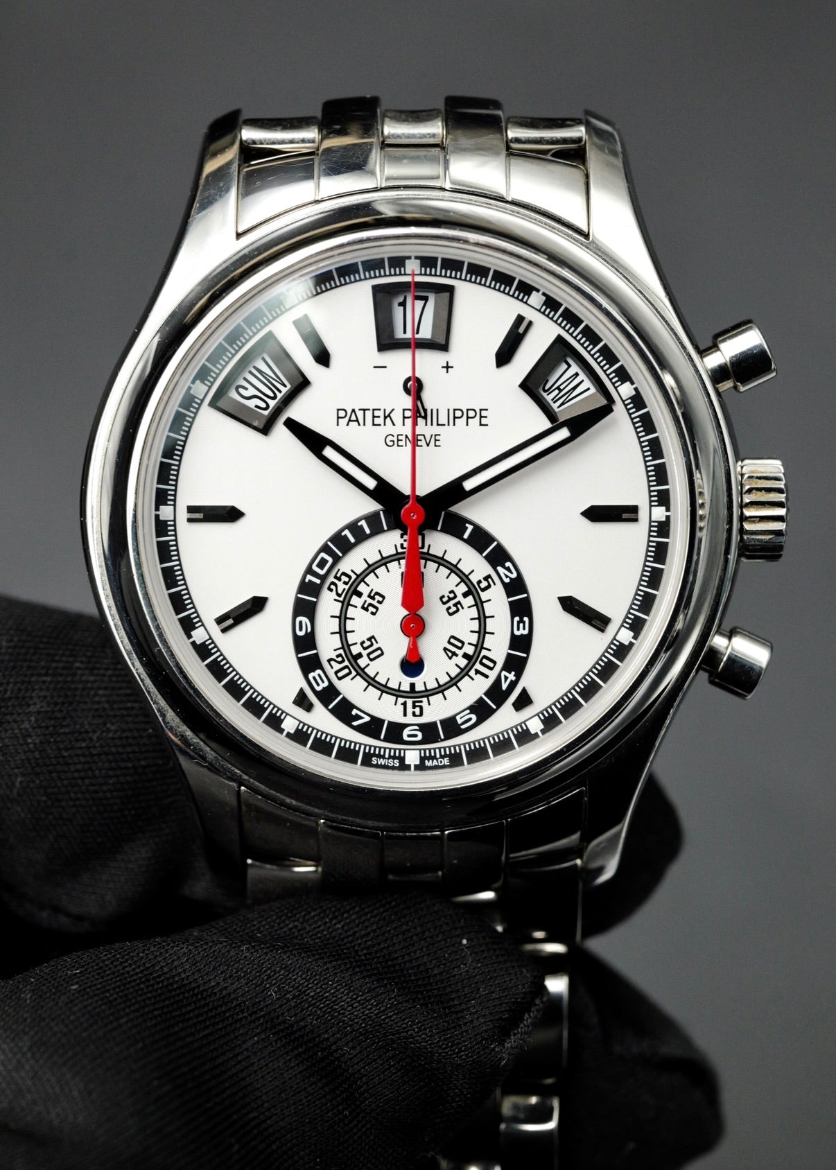 Patek Philippe Annual Calendar Chronograph 5960/1A Stainless Steel White Dial