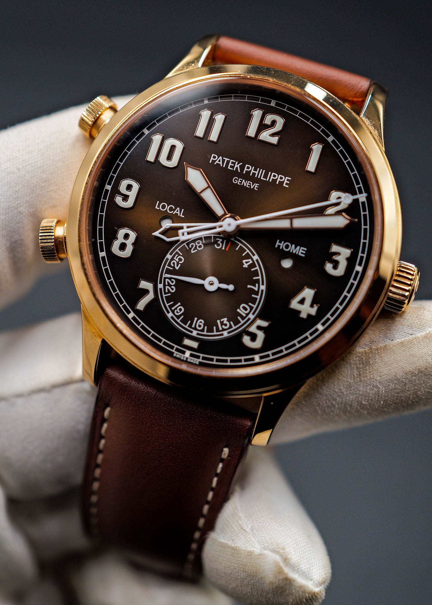 Patek Philippe Calatrava Pilot Travel Time 5524R Rose Gold