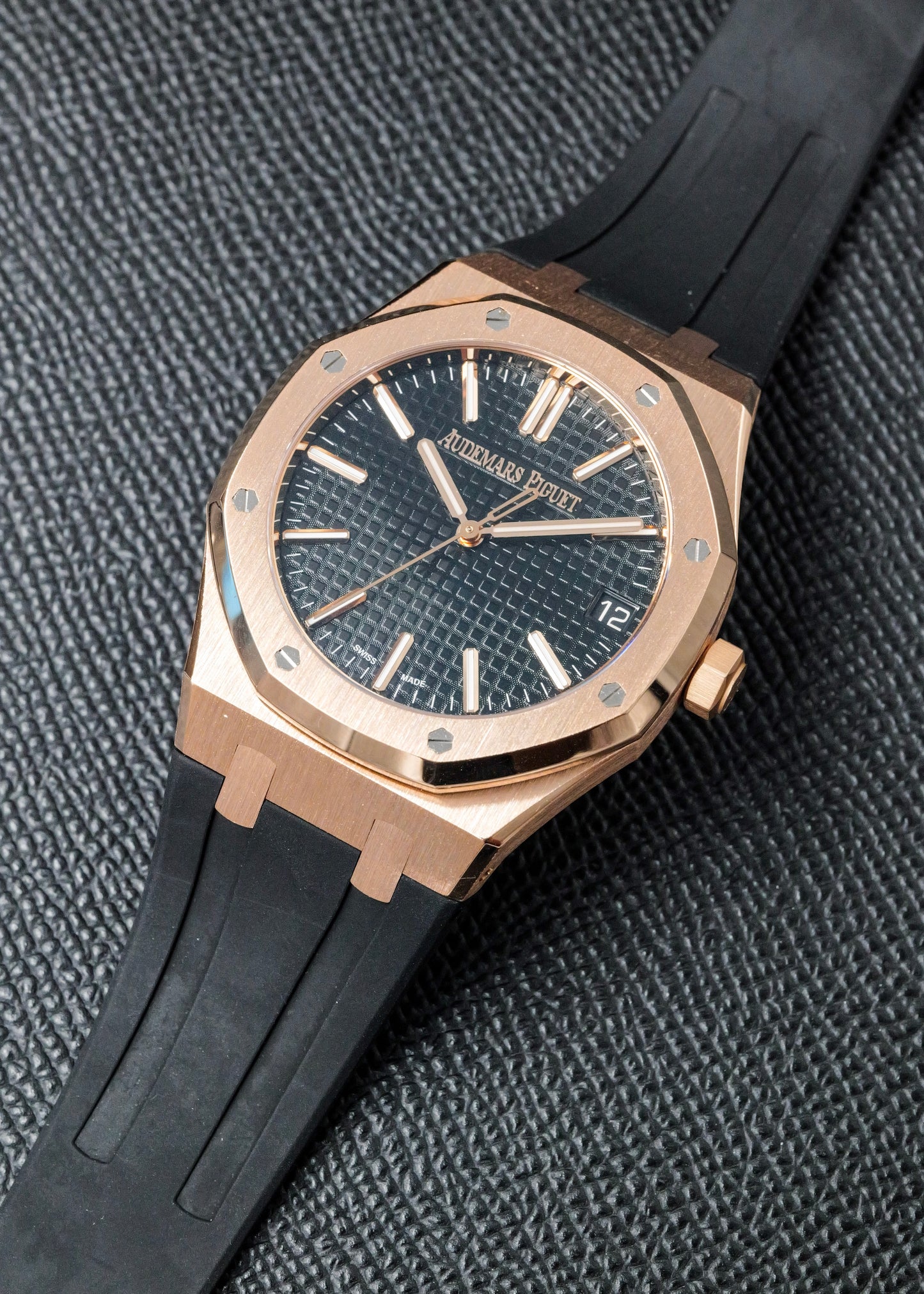 AP Royal Oak 15510OR Black Dial Rose Gold