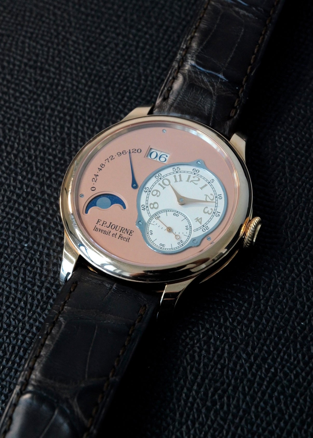 F.P. Journe Octa Lune Salmon Dial Rose Gold 42mm 1300.3