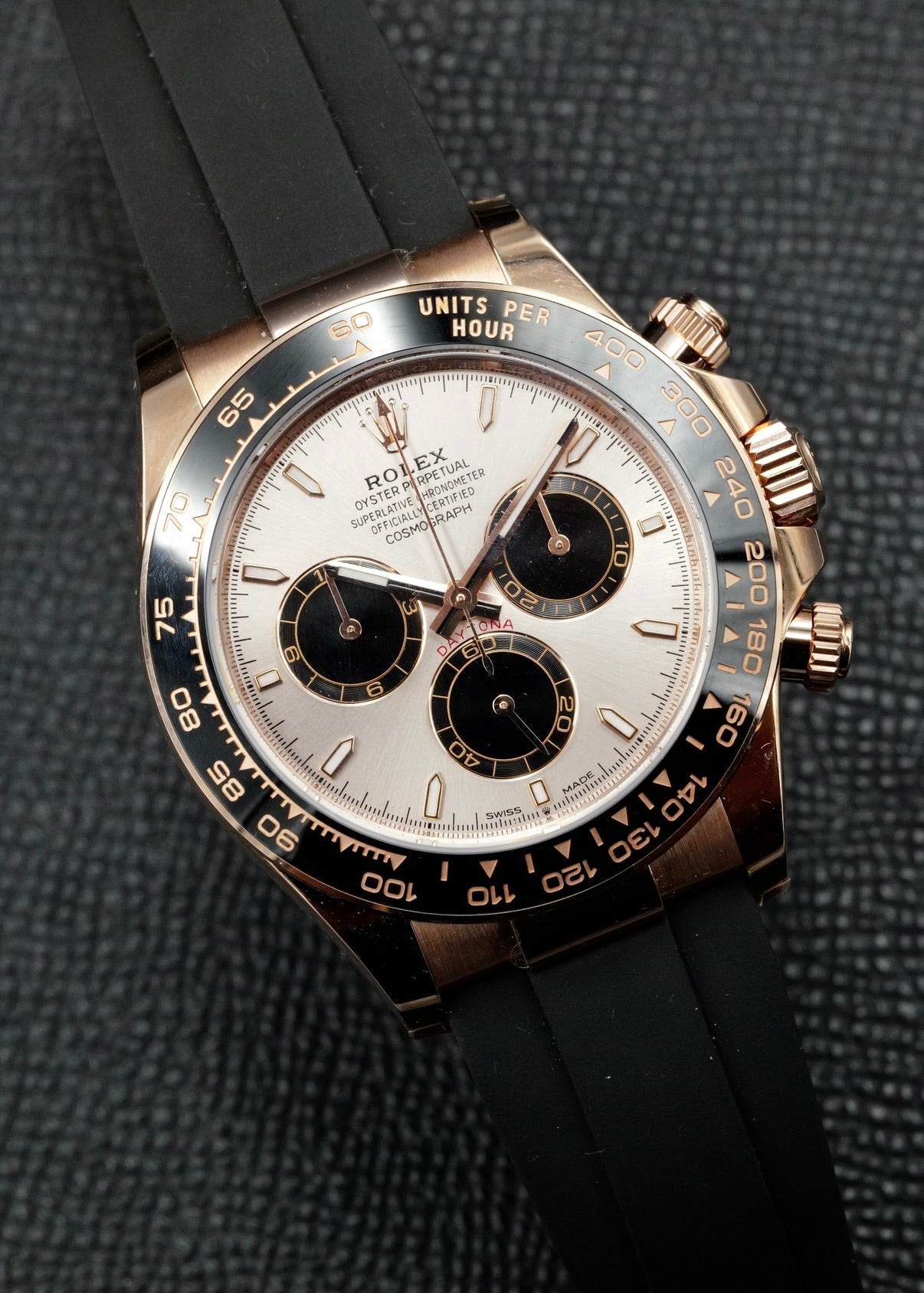 Rolex Daytona 126515LN Sundust Rose Gold Oysterflex