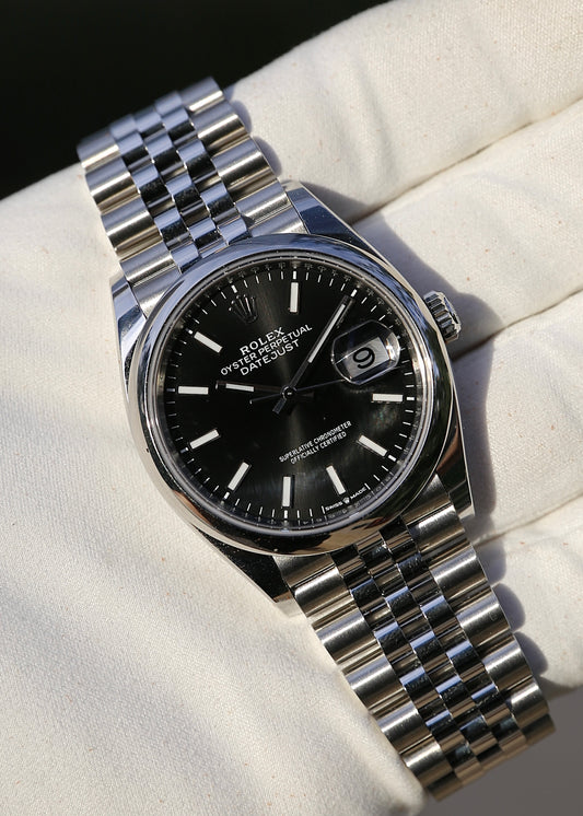 Rolex Datejust 36mm 126234 Black Dial Jubilee