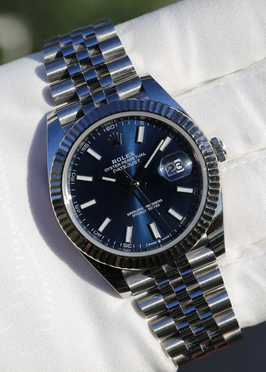 Rolex Datejust 41mm 126334 Blue Dial Jubilee