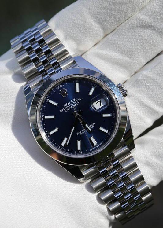 Rolex Datejust 41mm 126300 Blue Dial Jubilee Bracelet