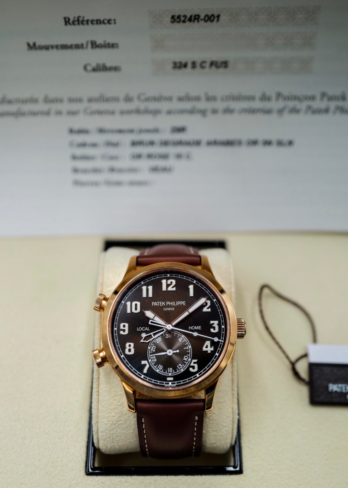 Patek Philippe Calatrava Pilot Travel Time 5524R Rose Gold