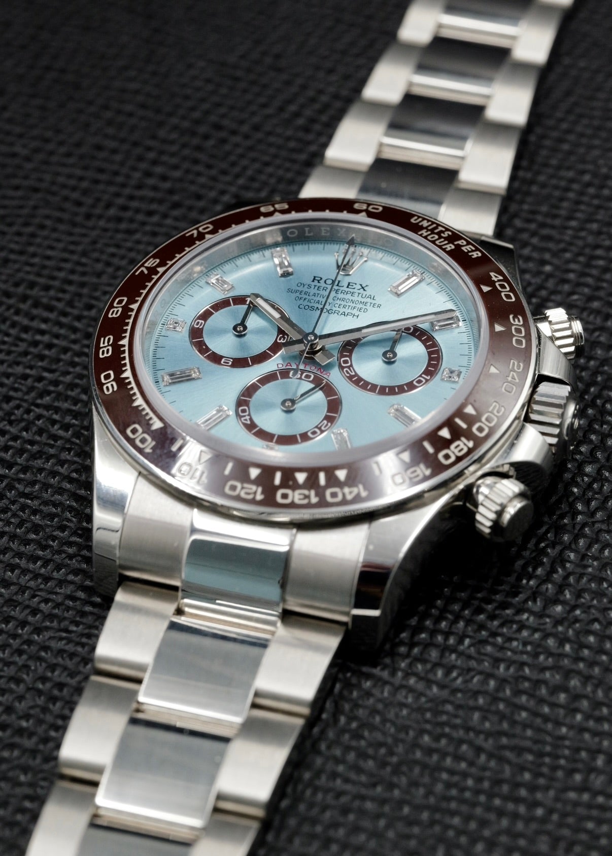 Rolex Daytona 126506 Ice Blue Dial with Baguette Diamond Markers