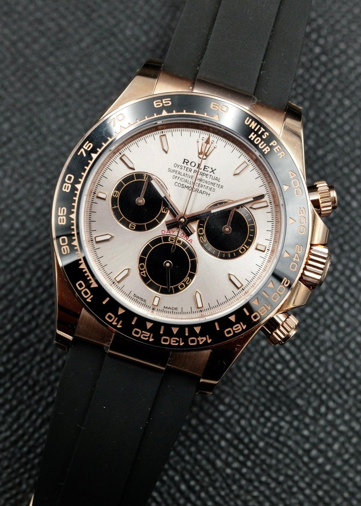 Rolex Daytona 126515LN Sundust Rose Gold Oysterflex