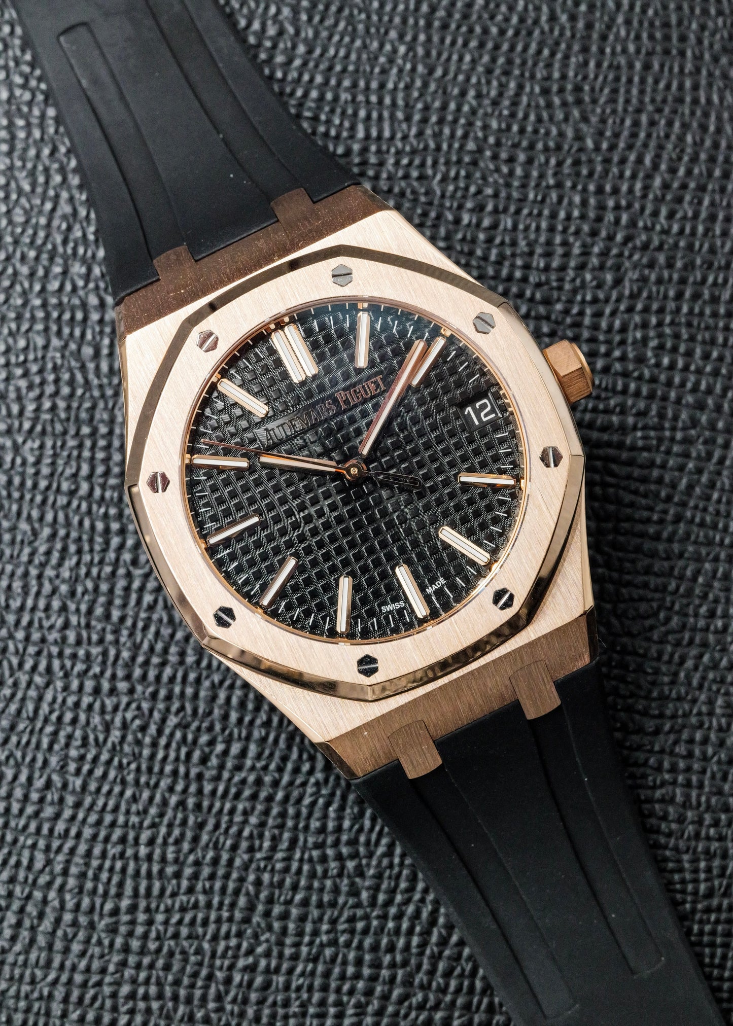 AP Royal Oak 15510OR Black Dial Rose Gold