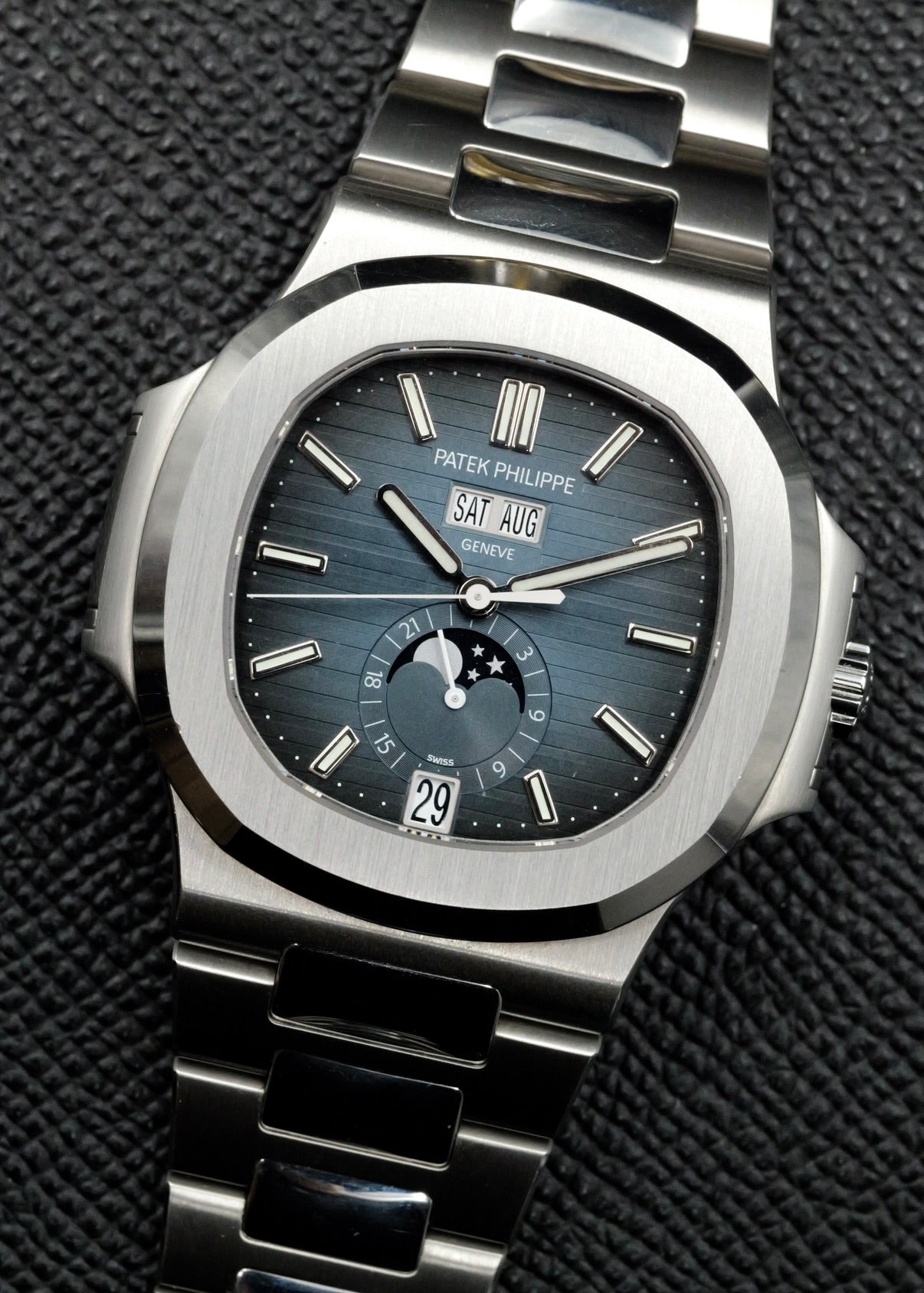 Patek Philippe Nautilus Annual Calendar 5726/1A Blue Dial New Buckle