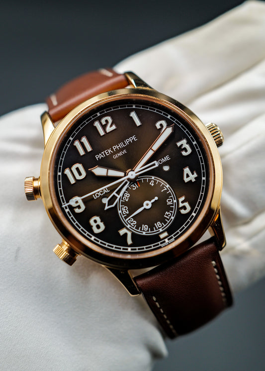 Patek Philippe Calatrava Pilot Travel Time 5524R Rose Gold