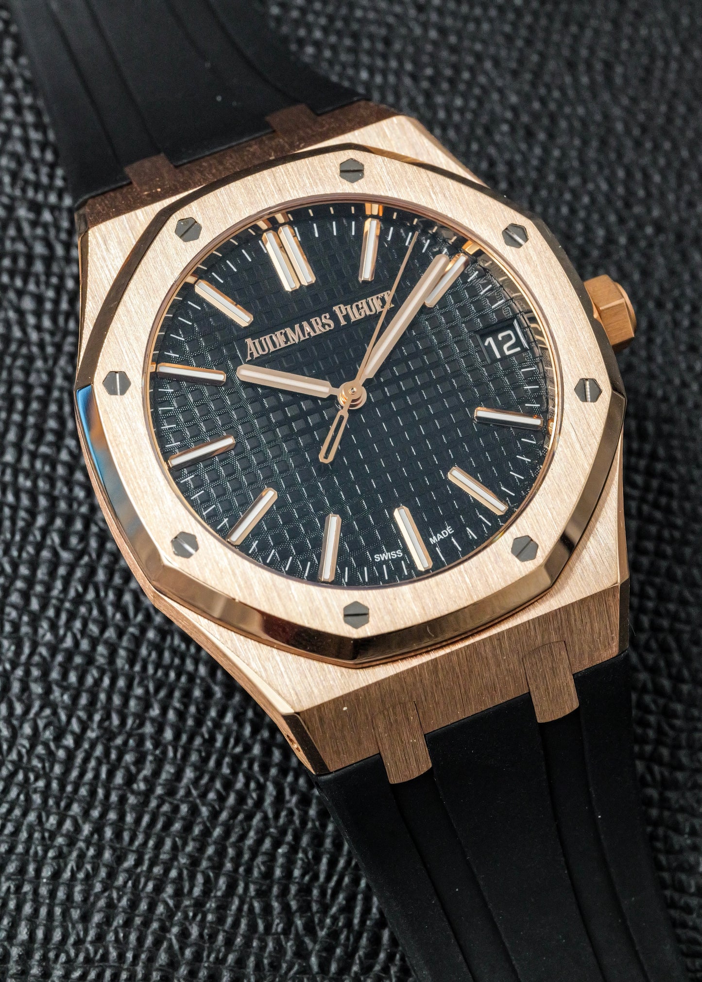 AP Royal Oak 15510OR Black Dial Rose Gold