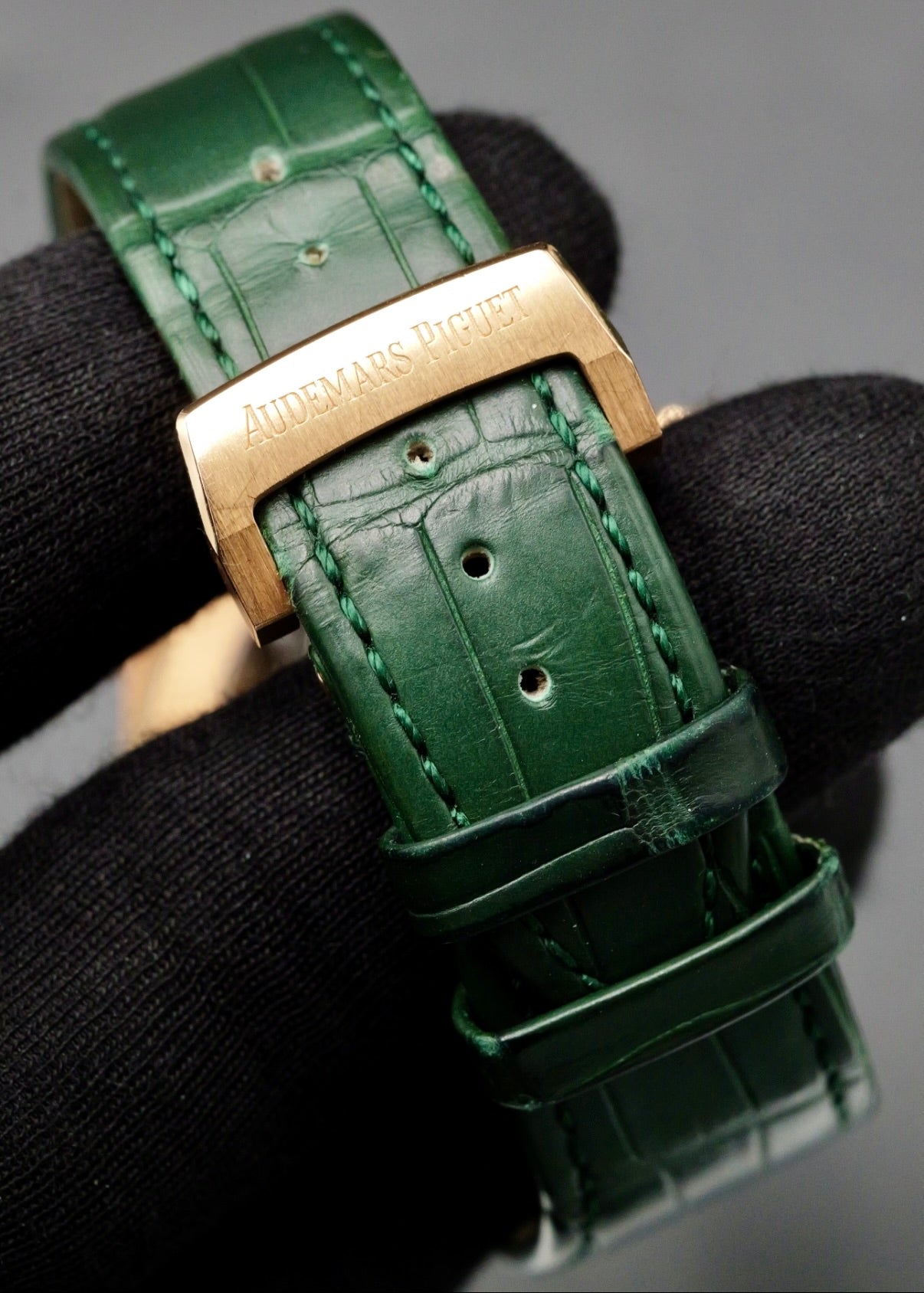 AP Royal Oak Chronograph 26240OR Green Dial Leather