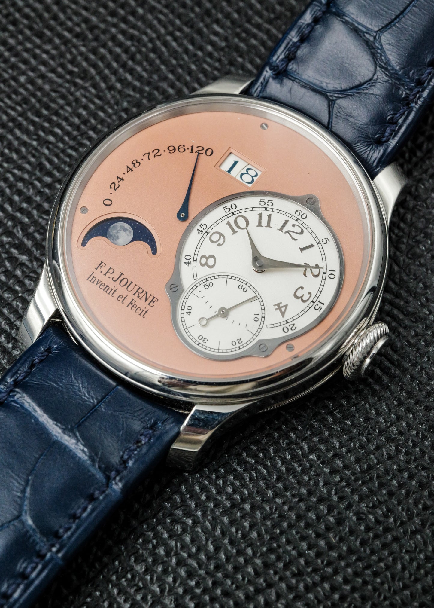 F.P. Journe Octa Lune Platinum Salmon Dial 40mm Off Catalogue