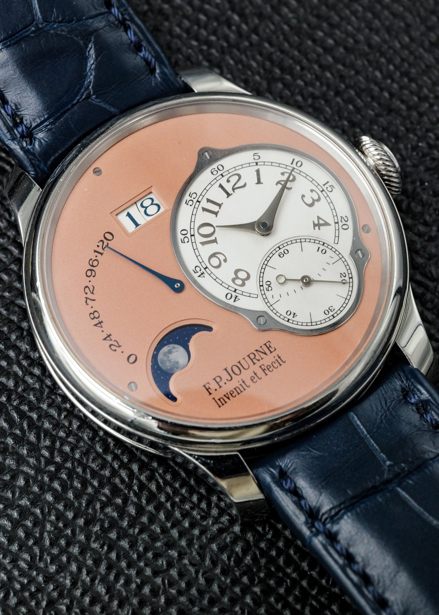 F.P. Journe Octa Lune Platinum Salmon Dial 40mm Off Catalogue