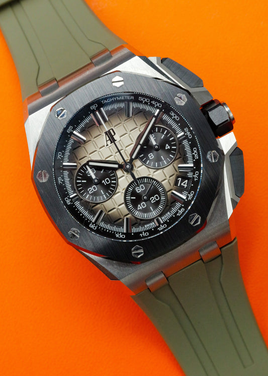 AP Royal Oak Offshore 26420SO Smoke Taupe Black Ceramic
