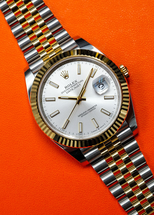 Rolex Datejust 41mm 126333 Two Tone Silver Dial