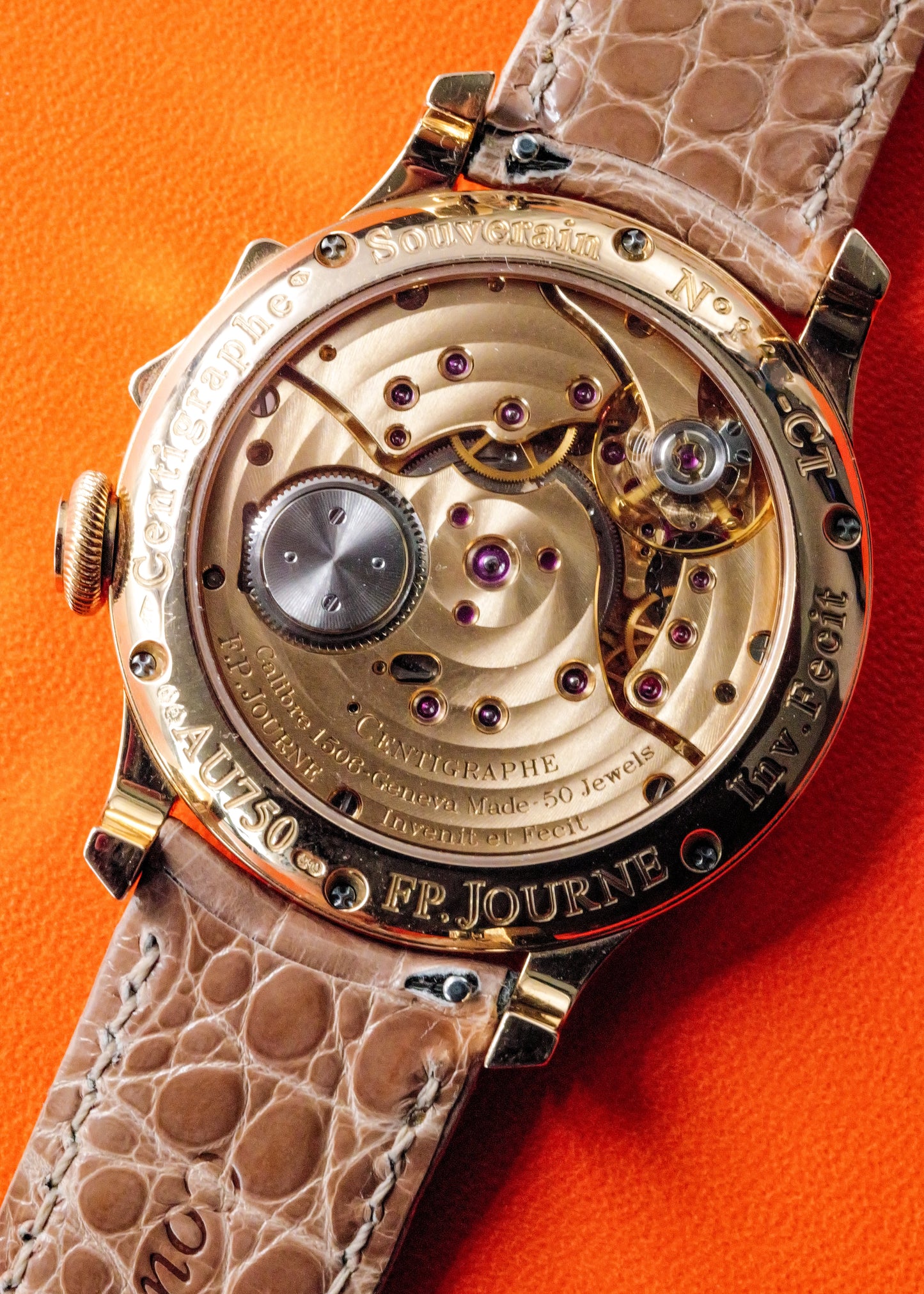 F.P. Journe Centigraphe Souverain Rose Gold Salmon Dial