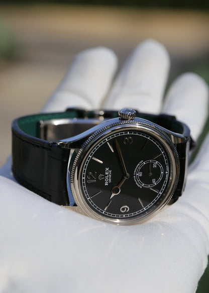 Rolex 1908 52509 18K White Gold Black Dial
