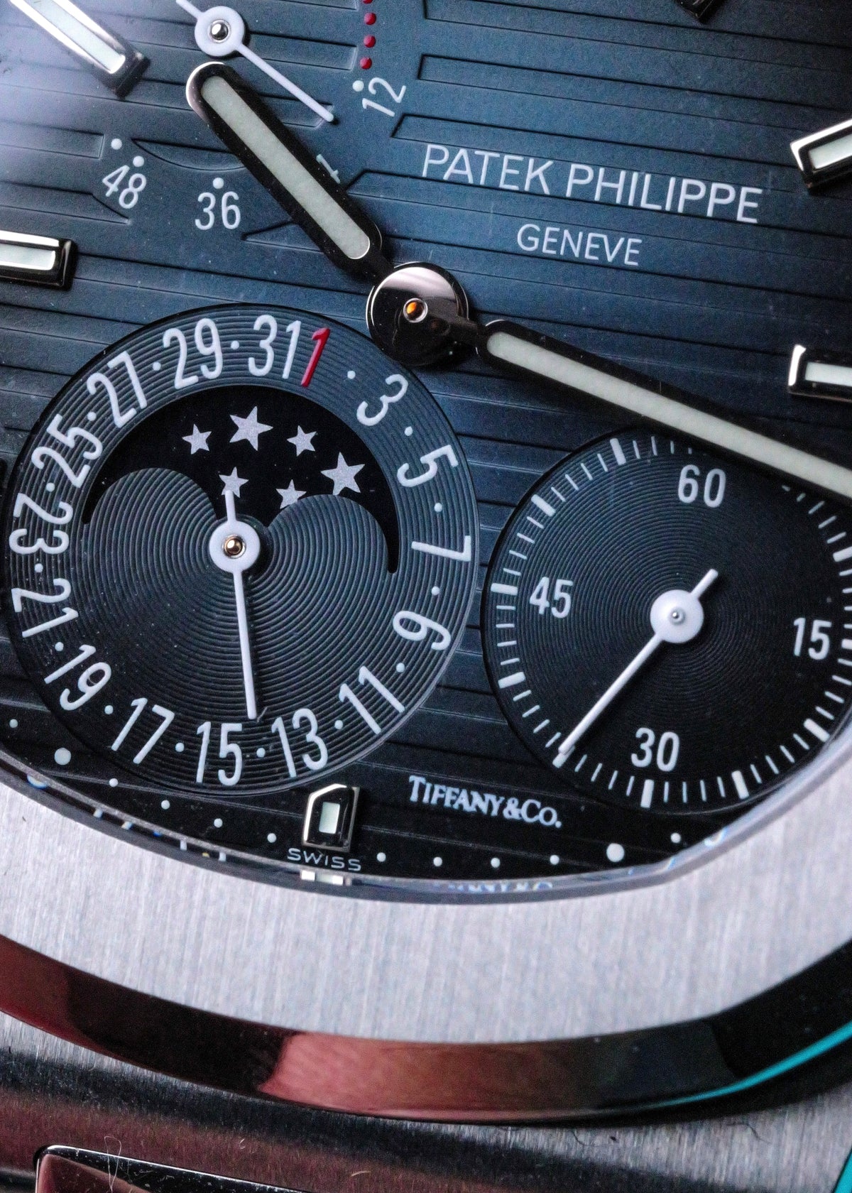 Patek Philippe Nautilus Moonphase 5712/1A Tiffany Stamped Dial