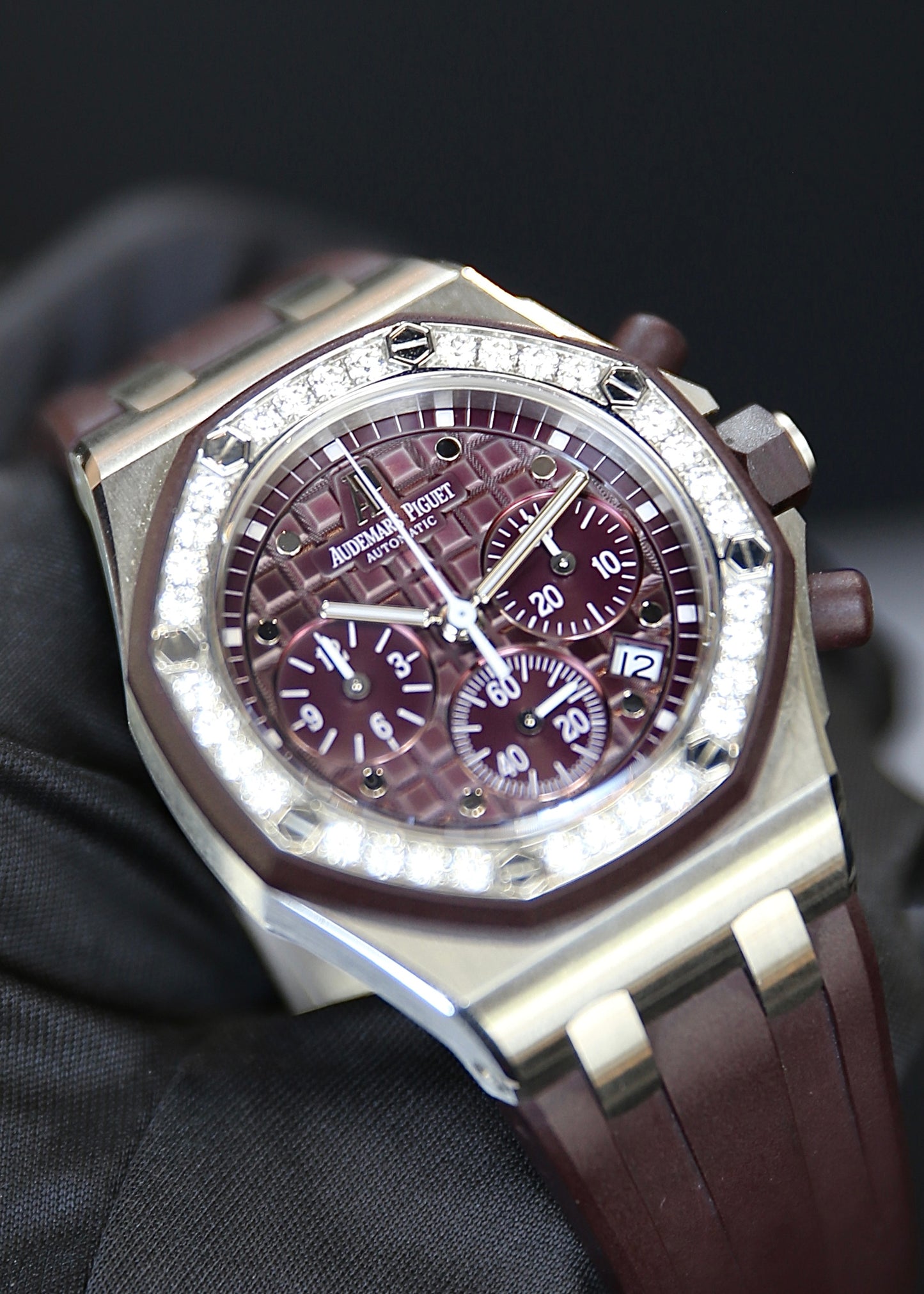 AP Royal Oak Offshore Chronograph 26048SK Plum Dial