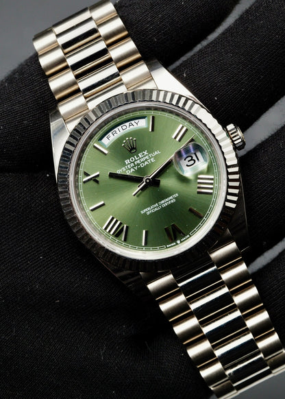 Rolex Day Date 40mm 228239 60th Anniversary Olive Dial