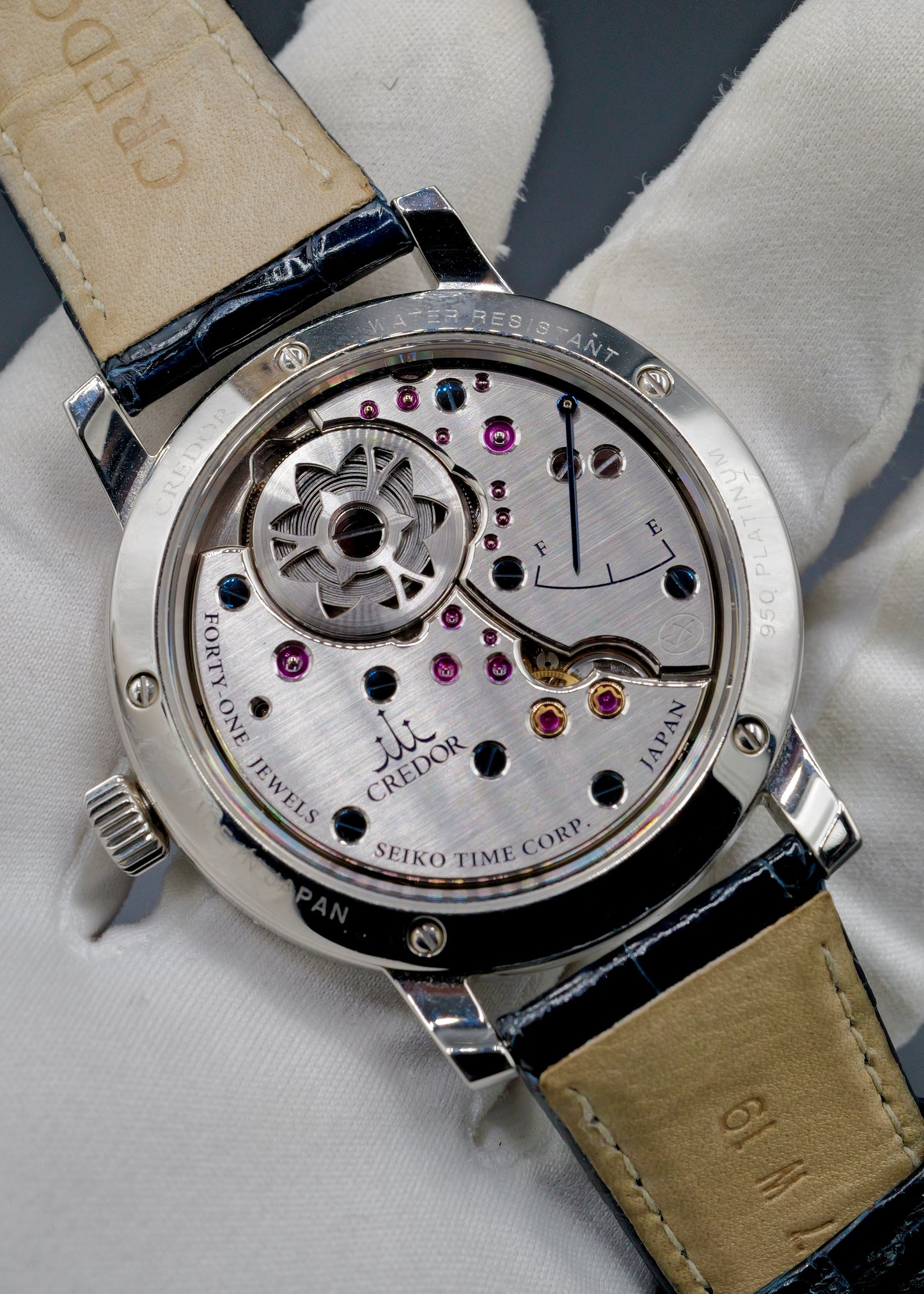 Credor Eichi II Platinum Blue Enamel Dial