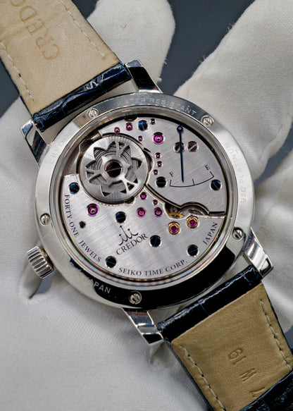 Credor Eichi II Platinum Blue Enamel Dial