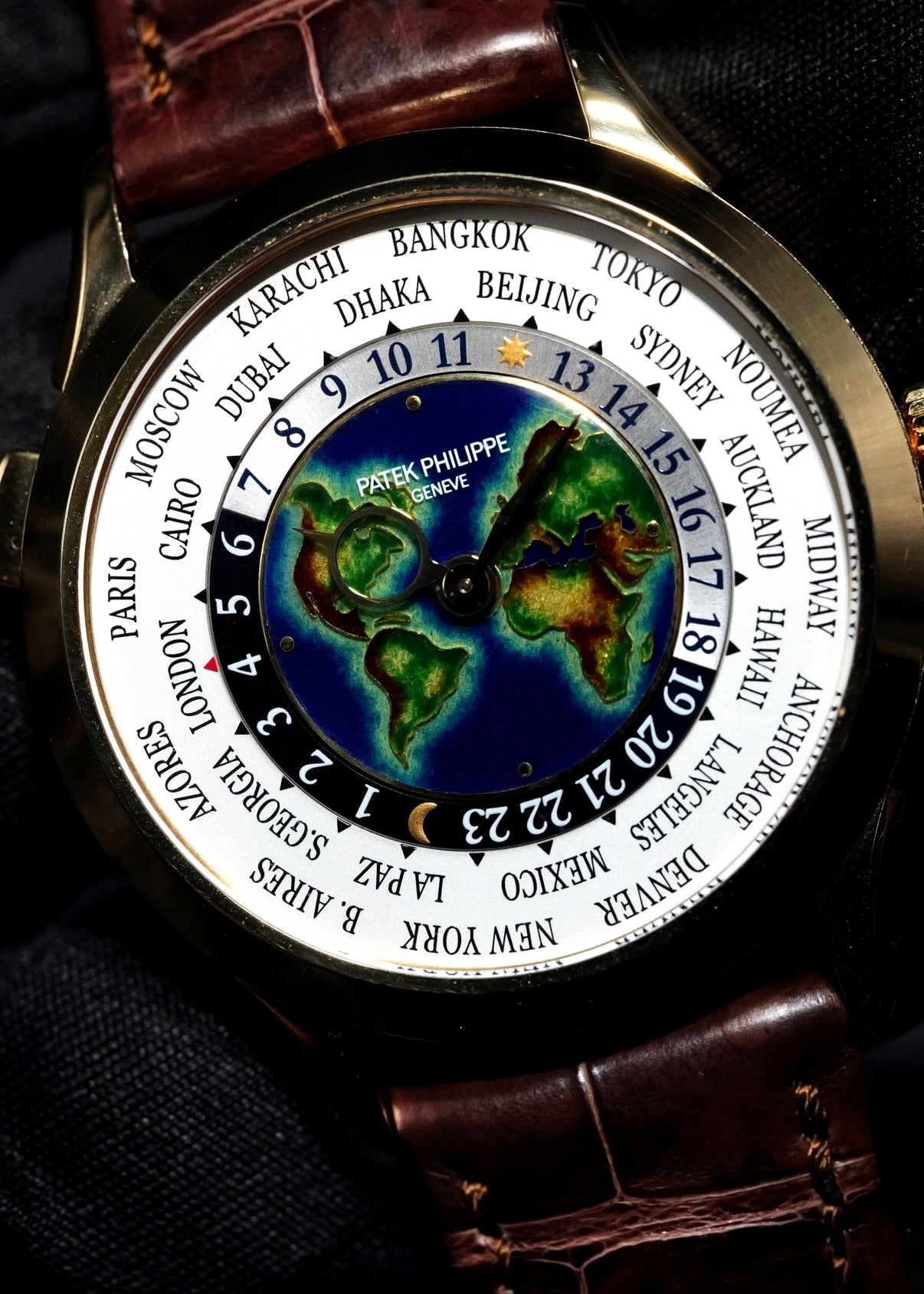 Patek Philippe World Time 5231J Rare Handcrafts Enamel Dial