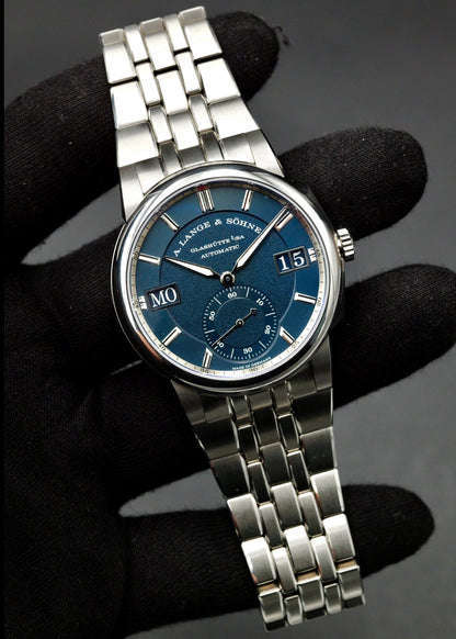 A. Lange & Sohne Odysseus 363.179 Stainless Steel Blue Dial