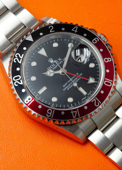 Rolex GMT Master II "Coke" No Holes Case