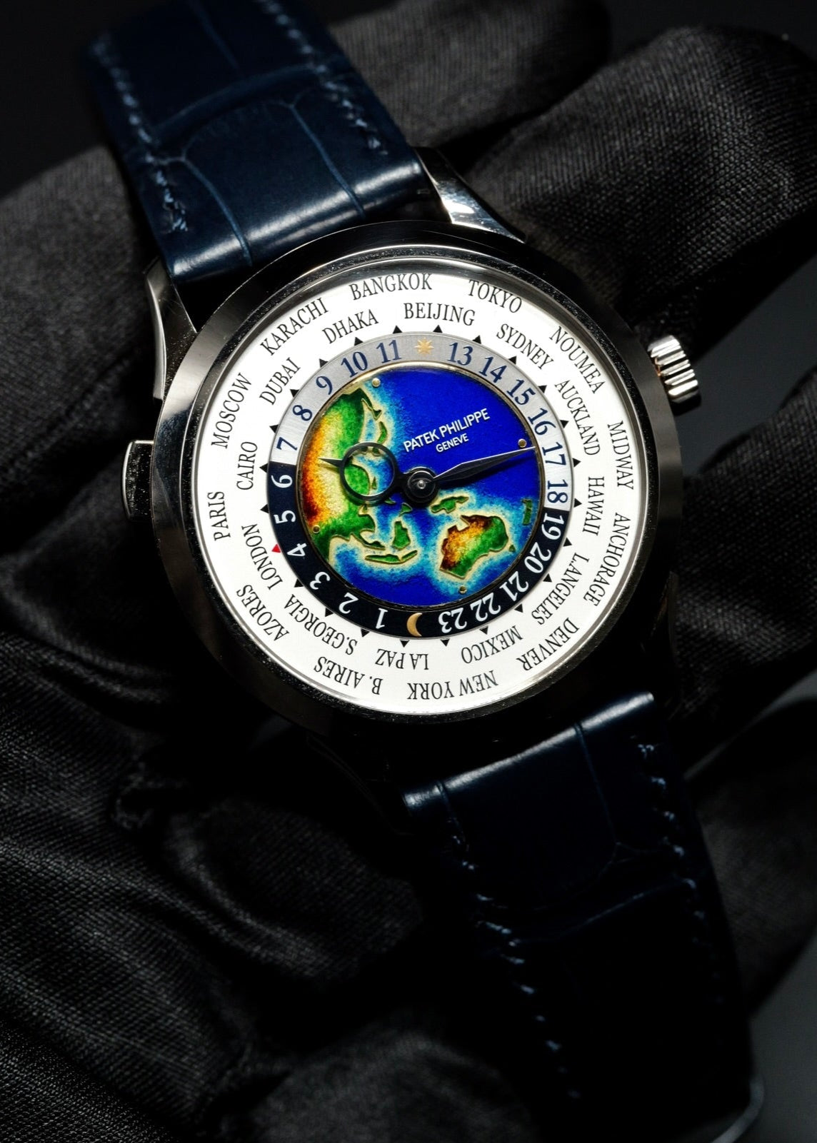 Patek Philippe World Time 5231G Rare Handcrafts Enamel Dial