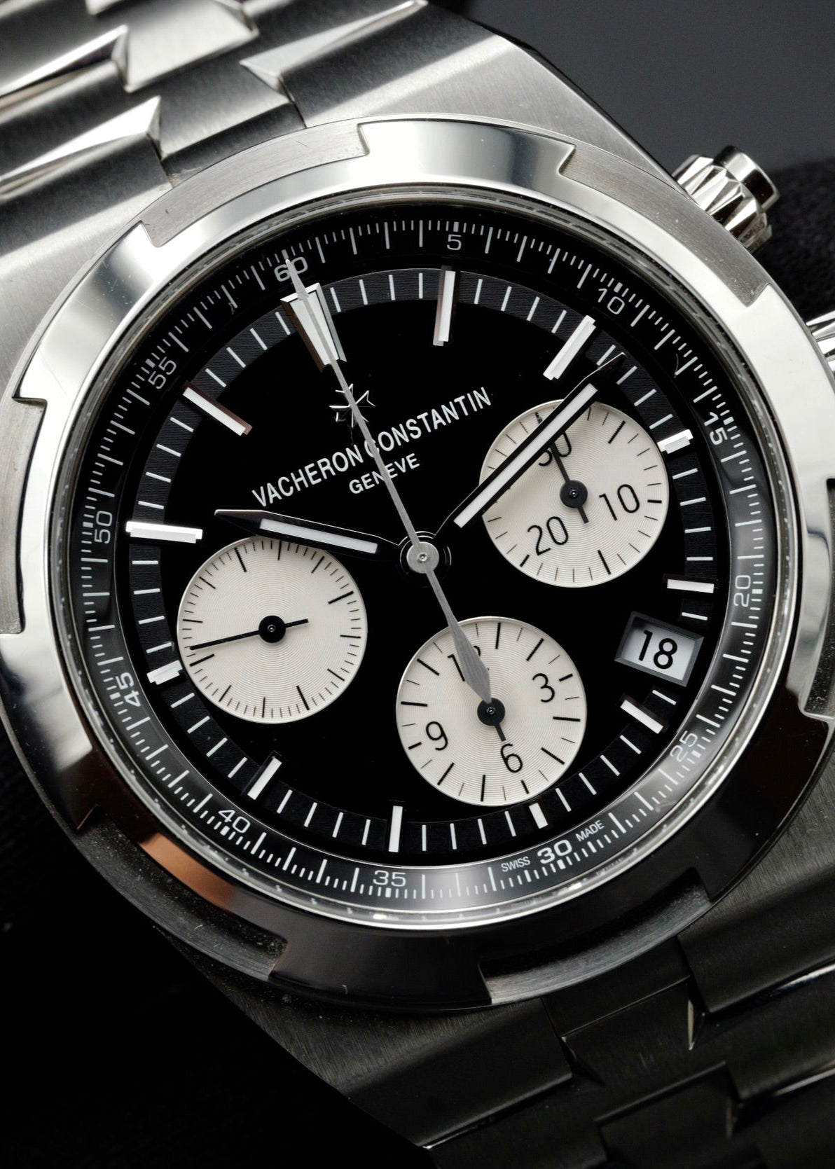 Vacheron Constantin Overseas Chronograph 5500V Black Panda Dial