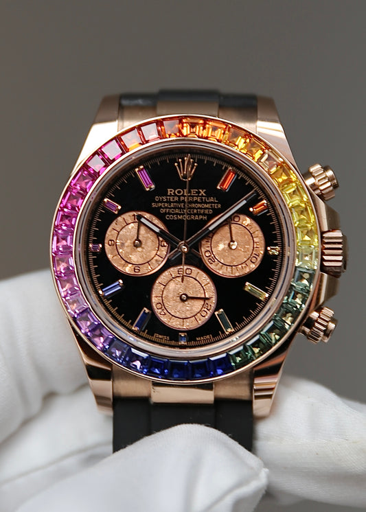 Rolex Daytona 116515LN Rainbow Custom Set