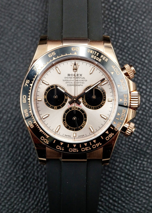 Rolex Daytona 126515LN Sundust Rose Gold Oysterflex