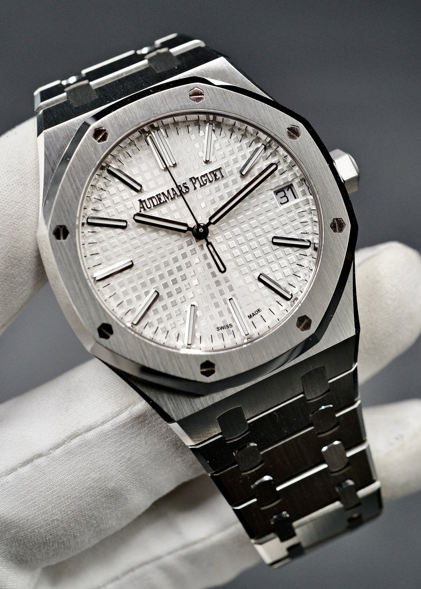AP Royal Oak 41mm 15510ST White Dial