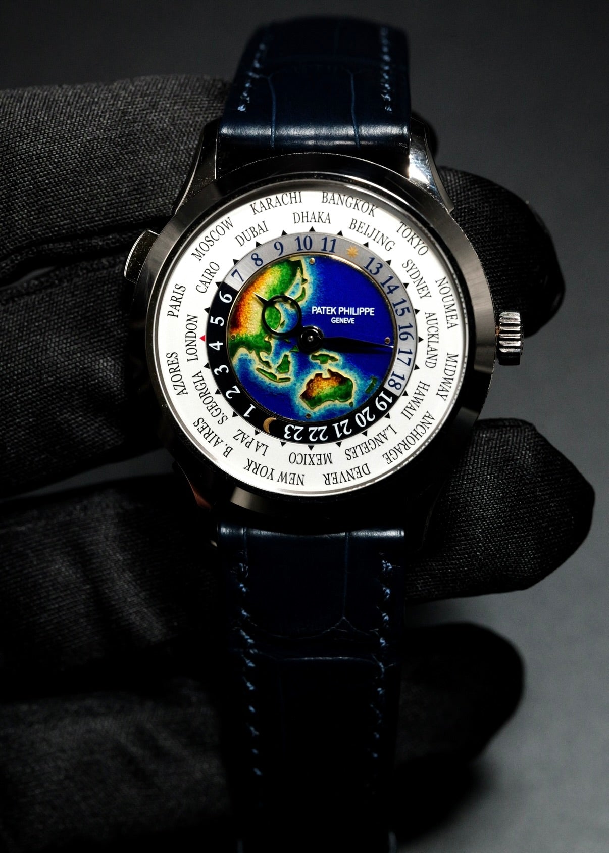 Patek Philippe World Time 5231G Rare Handcrafts Enamel Dial