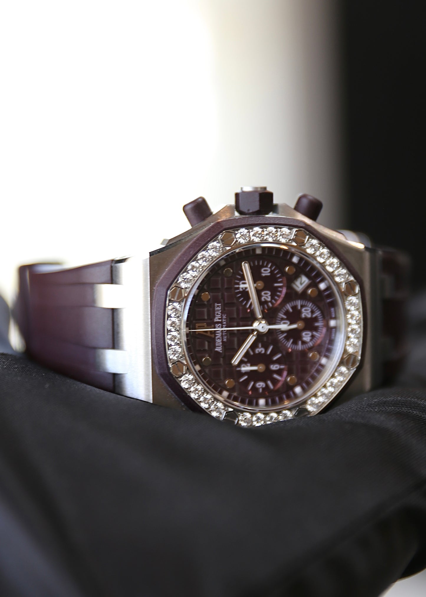 AP Royal Oak Offshore Chronograph 26048SK Plum Dial