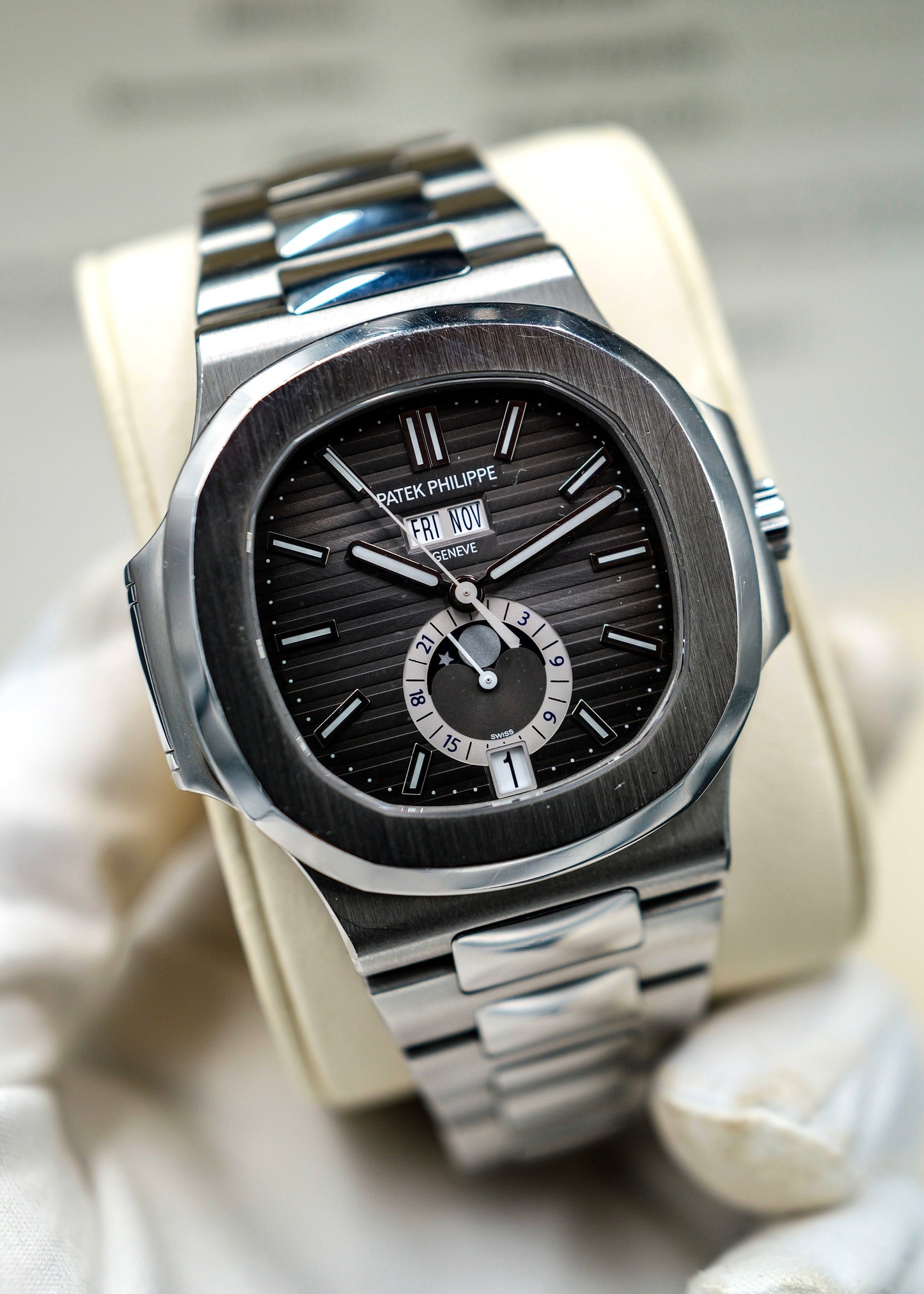 Patek Philippe Nautilus 5726/1A Annual Calendar Grey Dial