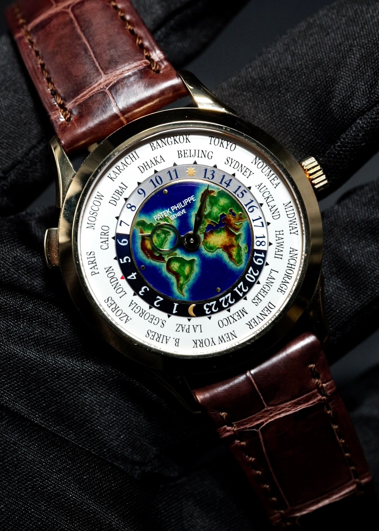 Patek Philippe World Time 5231J Rare Handcrafts Enamel Dial