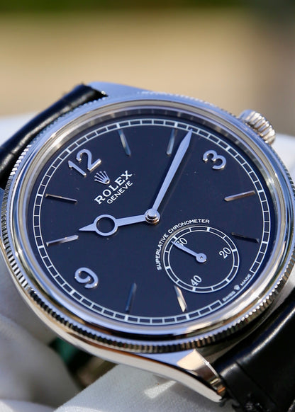 Rolex 1908 52509 18K White Gold Black Dial