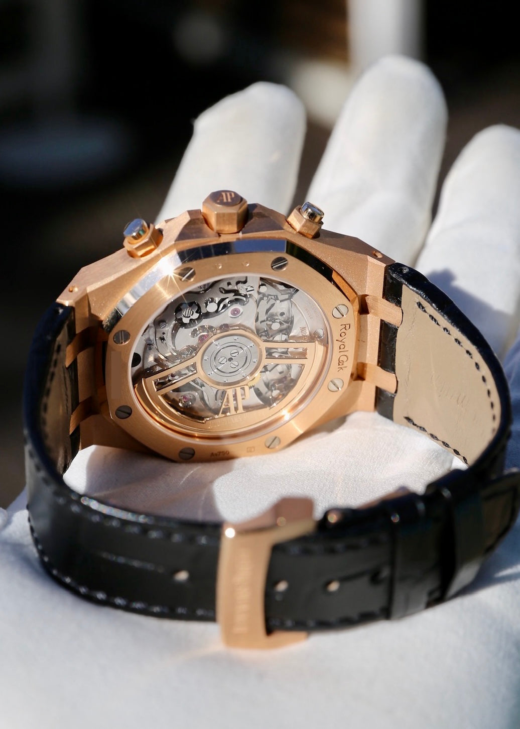 AP Royal Oak Chronograph 41mm 26240OR 18K Rose Gold Black Dial