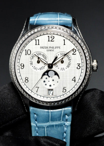 Patek Philippe Complications Annual Calendar Ladies' Watch 4947G White Gold Factory Diamonds