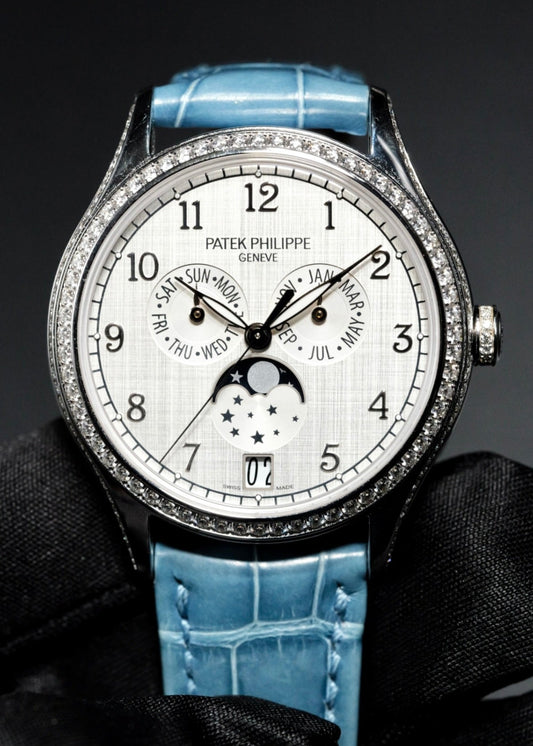 Patek Philippe Complications Annual Calendar Ladies' Watch 4947G White Gold Factory Diamonds