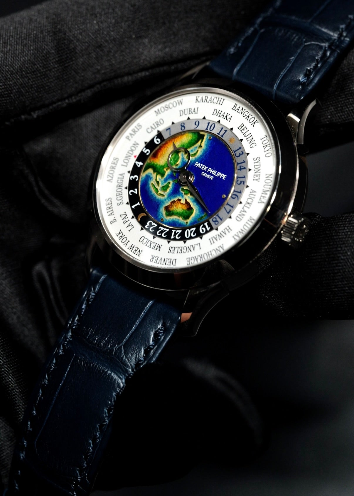 Patek Philippe World Time 5231G Rare Handcrafts Enamel Dial
